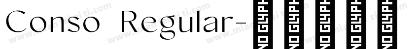 Conso  Regular字体转换